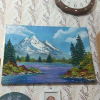 تابلو نقاشی منظره برجسته