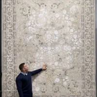 فرش ویدا کرم طوسی ۱۲۰۰شانه مجموعه کامل ۳۶۰۰|فرش|بوشهر, |دیوار