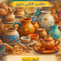 آموزش سفالگری و سرامیک سازی.نقاشی ویترای.شمع سازی