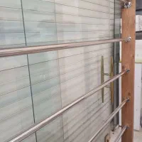 رگال چوبی با میله استیل