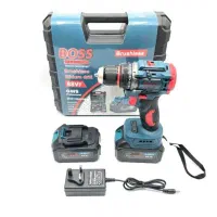 دریل شارژی براشلس صنعتی باس