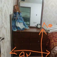 آینه دراوربوفه فرفورژه ودر|جاکفشی، کمد، دراور|مشهد, گاز|دیوار