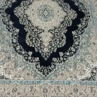 یک جفت فرش ۱۲ متری کرم سرمه ای