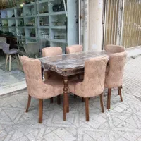 میز ناهار خوری ۶ نفره نهار خوری ۶ نفره چستر|میز و صندلی غذاخوری|کرمانشاه, |دیوار