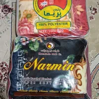 پتو گلبافت اصلی تمیز بدون استفاده دوتاش این|رختخواب، بالش، پتو|مشکیندشت, |دیوار