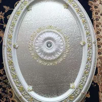 گل سقفی . دور لامپی . دور لوستری . گچبری
