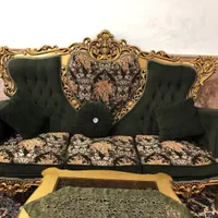 مبل تمام منبتکاری (۹ نفره) به همرا جلو مبلی و عسلی|مبلمان خانگی و میز عسلی|مشهد, کشاورز|دیوار