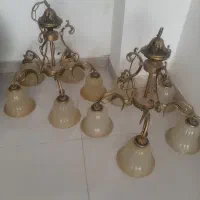 یک جفت لوستر طرح برنز