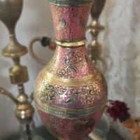 قلیان قلیون عربی برنجی با کوزه یخ . سنگین|کلکسیون و سرگرمی|هشتگرد, شهرک بعثت|دیوار
