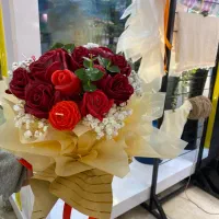 شمع گل مخملی فقط۳۰هزار|گل مصنوعی|قزوین, |دیوار