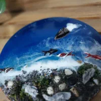 انواع کارهای رزین اپوکسی ساعت ،ظروف سرو،تابلو