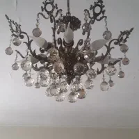 لوستر برنجی ۸ شاخه سالم و با کیفیت