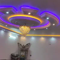 سفیدکاری و نورپردازی و لاین نوری(گچ‌کاری)|خدمات پیشه و مهارت|جهرم, |دیوار