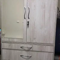 کمد لباس دو درب آینه‌دار