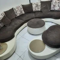 ست کامل مبل ال فرانسه و میز نهارخوری ۸ نفره