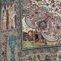 فروش فرش دستبافت آنتیک تک عتیقه کلکسیونی|فرش|شیراز, کاراندیش|دیوار