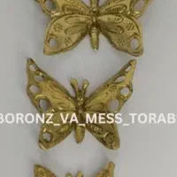 ۳تا پروانه برنز دیوار کوب  سالم تمیز