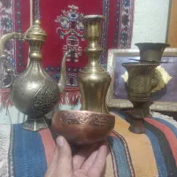 کوزه قلیون آفتابه گلاب پاش سر قلیون قدیمی|کلکسیون اشیاء عتیقه|شیراز, میرزاکوچک خان|دیوار