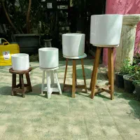 گلدان استوانه ۴تایی|گل و گیاه طبیعی|مشهد, آزادشهر|دیوار