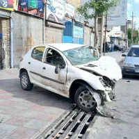 پژو 206 مدل 1392 تیپ 5 تصادفی