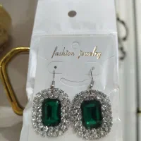 گوشواره مجلسی نگین دار|بدلیجات|تبریز, |دیوار