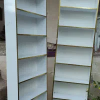 شلف قفسه چوبی|کتابخانه، شلف، قفسه‌های دیواری|فومن, |دیوار