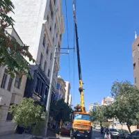 جرثقیل جهت جابجایی انواع بارها توسط دهتن دکل بلند|خدمات حمل و نقل|مشهد, آزادشهر|دیوار