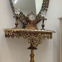 آیینه و شمعدان برنزی درحدنو