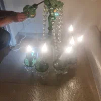 لوستر قدیمی طلاکوب ۶ شاخه