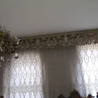 فروش کتیبه پرده سفیدطلایی|پرده، رانر، رومیزی|تهران, آبشار تهران (دریاچه)|دیوار