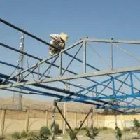 اجرای شیروانی جوشکاری اسکلت
