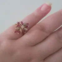 انگشترجواهریاقوت قدیمی باالماس وپایه طلا|جواهرات|تهران, فرمانیه|دیوار