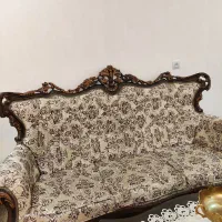 یه دست مبل ۹ نفره کامل با عسلی و جلو مبلی