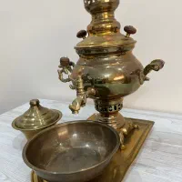 سرویس سماور برنجی|صنایع دستی و سایر لوازم تزئینی|تهران, شهرک استقلال|دیوار