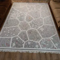 فرش ۱۲۰۰شانه گل برجسته 9متری