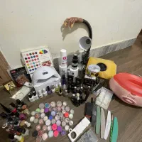 وسایل کاشت ناخن با اموزش رایگان|آرایشگاه و سالن‌های زیبایی|کرمانشاه, |دیوار