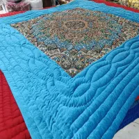 لحاف کرسی پوسماری 4 × 4 دست دوز کامل با لوازم کامل|رختخواب، بالش، پتو|تهران, شهرک ولیعصر جنوبی|دیوار