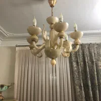 دوعدد لوستر ۶ شاخه کار کرده