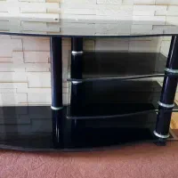 میز تلوزیون شیشه ای مشکی