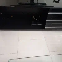 زیر تلویزیون مشکی رنک ۲ کشو