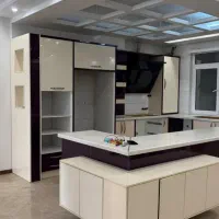 نصب برچسب کابینت و کمد دیواری ترمو وال و ماربل شیت