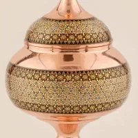 شکلات خوری مس خاتم سایز ۲۵