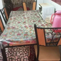 مبلمان 9نفره ومیز نهارخوری 6نفره ومیز تلفن|میز و صندلی غذاخوری|دزفول, |دیوار