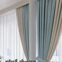 پرده آماده و نو . دوخت . نصب