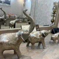 سه سایز فیل برنجی