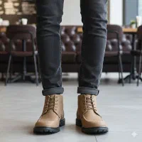 نیم بوت مردانه LV خاکی مدل Roni|کیف، کفش، کمربند|قم, یخچال قاضی|دیوار