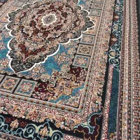 فرش ماشینی ۹ متری جفت سورمه ای