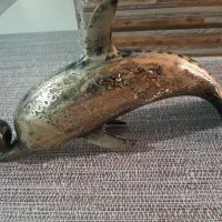 مجسمه قدیمی برنجی قلمزنی|مجسمه، تندیس، ماکت|کرمان, |دیوار