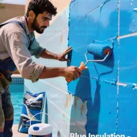 عایق‌ سفید بام ، عایق نمای ساختمان، دوجزئی استخری