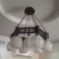 دو عدد لوستر ۷ شعله و ۳ شعله